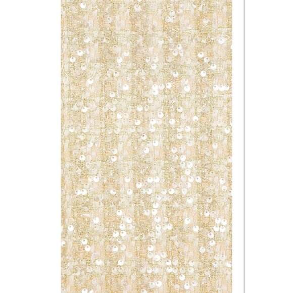 Line & Dot Pearl Sequin Dress in Ivory X-Large New Womens Strapless Mini - Picture 5 of 13